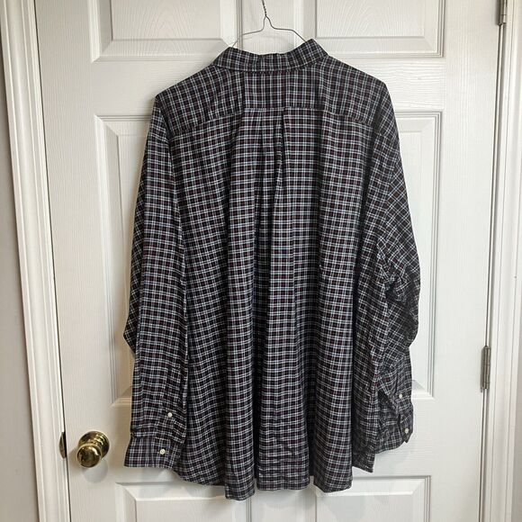 Polo Ralph Lauren Classic Plaid Long Sleeve Button Down Shirt Red Green Size 4XB - Picture 2 of 6